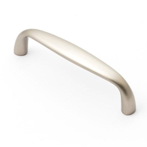 Castella Decade Pull Cabinet D Pull Handle in Brushed Nickel