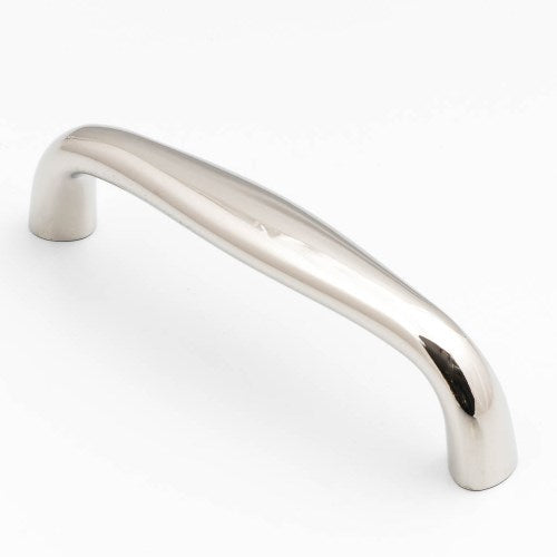 Castella Decade Pull Cabinet D Pull Handle in Polished Nickel