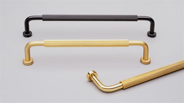 Bugle Cabinet Pull Handle 288mm CTC Polished Brass Matt in Satin Brass