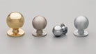 Kethy BK35 brass cabinet knob with a polished finish, featuring a rounded design for kitchen or furniture cabinetry.