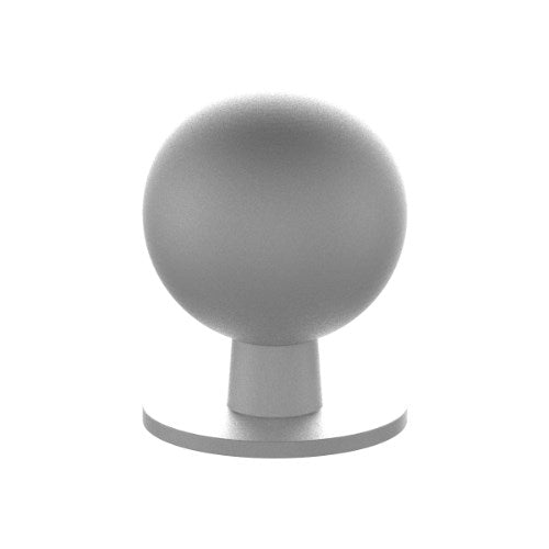 Brass Cabinet Knob 25mm Bulb in Satin Chrome