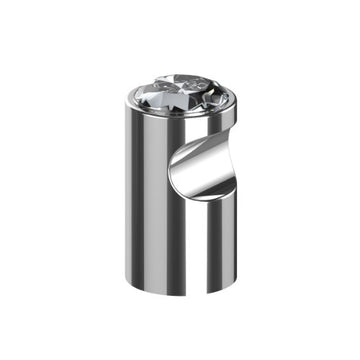 Rigel Cabinet Knob Single Stone 16mm Round in Polished Chrome