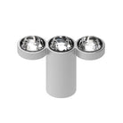 Cabinet Knob. Rigel Inline Knob 3 Stone in Satin Chrome