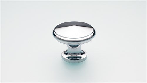 Back-to-back pair Brass Cabinet Knob 30mm Dimple Polished Chrome inc fittings in Polished Chrome