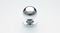 Back-to-back pair Brass Cabinet Knob 30mm Bulb incl fittings in Polished Chrome