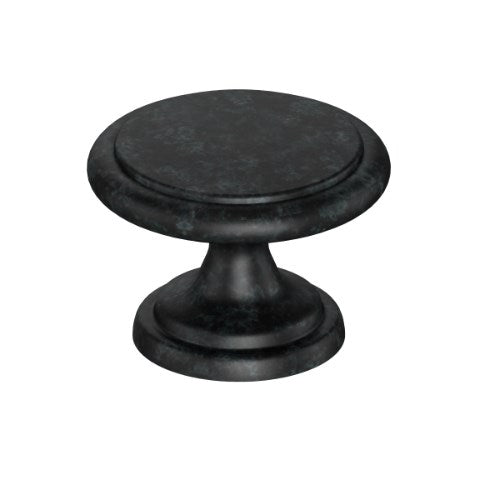 Cabinet Knob. Knob 29.8mm in Industiral Black