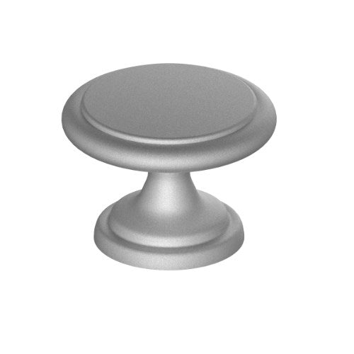 Cabinet Knob. Knob 29.8mm in Satin Chrome