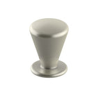 Cabinet Knob. Flange Knob in Brushed Nickel