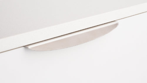 Edge Pull Curved 224mm, 192mm CTC in Satin Stainless