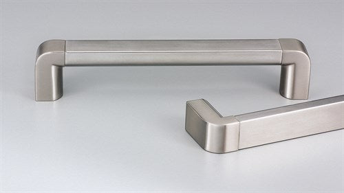22mm wide Cabinet Pull Handle, Zamac Posts 800mm with 790mm CTC in Satin Stainless