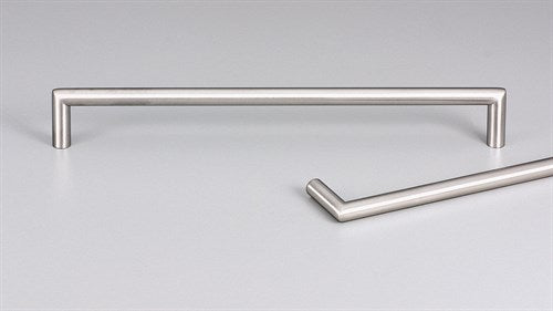 8mm Round Cabinet Pull Handle 104mm with 96mm CTC in Satin Stainless