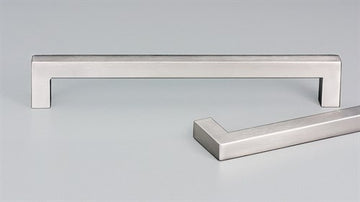 12.7 Square Cabinet Pull Handle 800mm with 787mm CTC in Satin Stainless