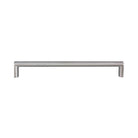 Kethy E2122 Cabinet Pull Handle in stainless steel with sleek, curved design for modern kitchen or bathroom cabinets.
