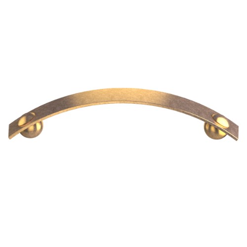 Flt Hampton Handle 128mm in Antique Brass