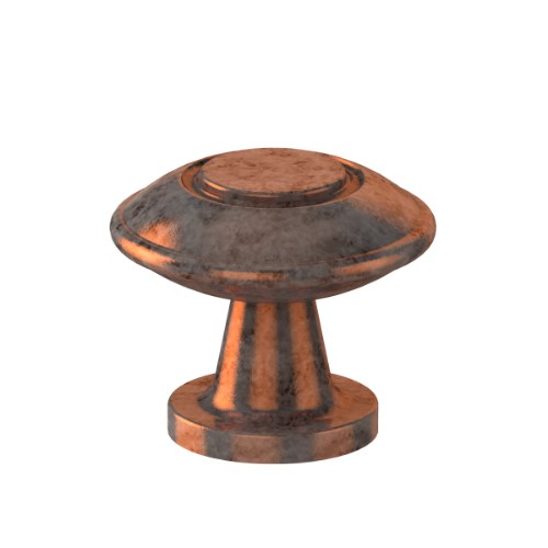 Cabinet Knob. Rd Hampton Knob 31mm in Antique Copper