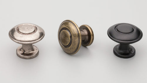 Cabinet Knob. Rd Hampton Knob 31mm in Graphite