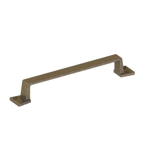Aston Cabinet Pull Handle 128mm CTC in Rustic Brass