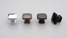 Kethy HT574 Darwen cabinet knob with a sleek metallic finish and modern round design, suitable for kitchen or bathroom cabinets.