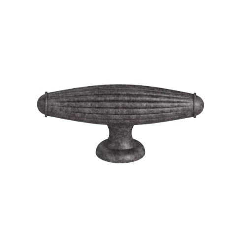 Cabinet Knob. Ashford oval knob 66mm x 17mm in Antique Pewter
