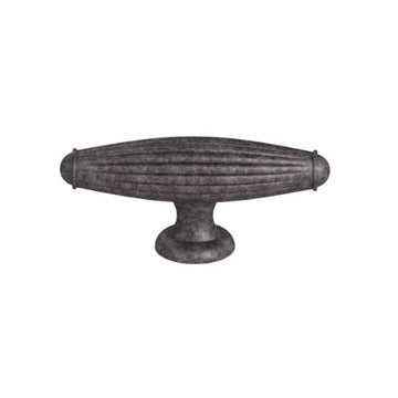 Cabinet Knob. Ashford oval knob 66mm x 17mm in Antique Pewter