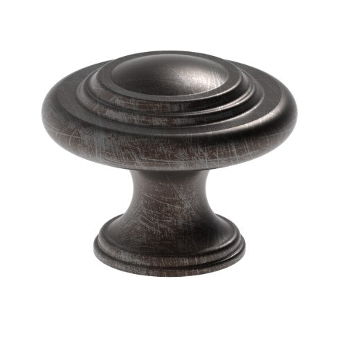 Cabinet Knob. Bingley round knob 33mm in Antique Brass