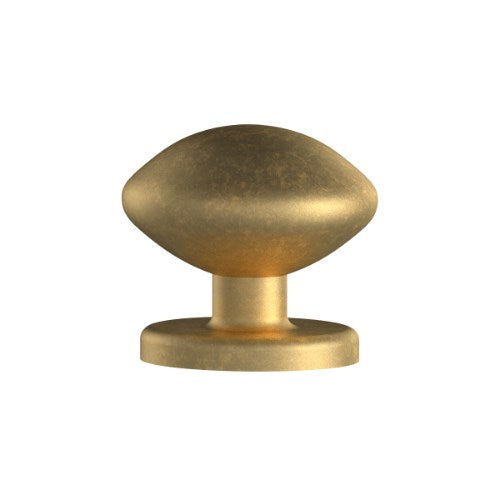 Cabinet Knob. Witton Knob 35mm in Antique Brass Gloss