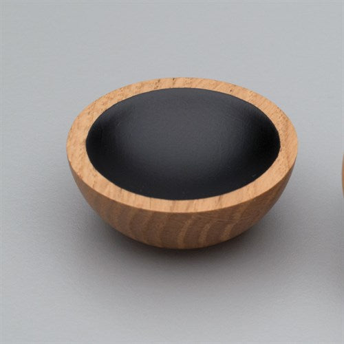 Cabinet Knob. Timber Cabinet Knob. WOK 50mm Knob in Oak / Black