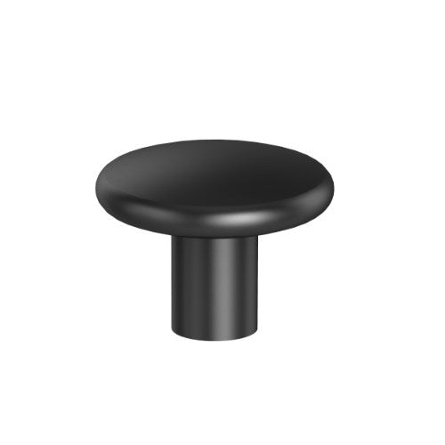 Brutus Timber Cabinet Knob in Satin Black