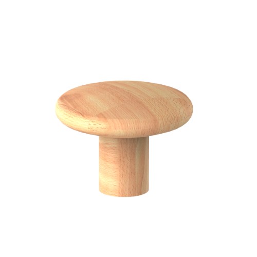 Brutus Timber  Timber Cabinet Knob 32mm dia Oak in Oak