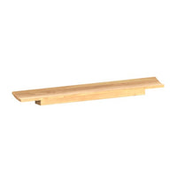 Kethy L5521 Tofu Handle in oak wood, showcasing its grain and natural finish for kitchen cabinet or drawer use.