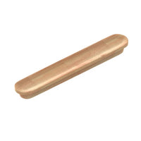 Kethy L6898 Ribe timber cabinet pull handle in oak finish, featuring a sleek and modern design for furniture drawers and cabinets.
