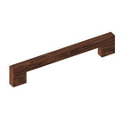 Kethy L7490 Urban Timber cabinet pull handle with a sleek, modern design in white finish, mounted on a wooden cabinet door.