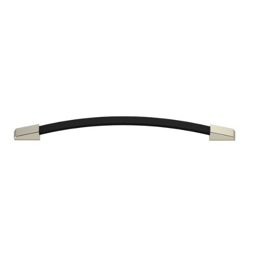 Kethy L831 black leather and zinc handle, featuring a sleek design and sturdy construction, ideal for furniture or cabinetry.