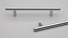 Kethy S201 cabinet pull handle in matte black with sleek, modern design for kitchen or furniture drawers.