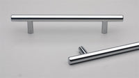 Kethy S201 cabinet pull handle in matte black with sleek, modern design for kitchen or furniture drawers.