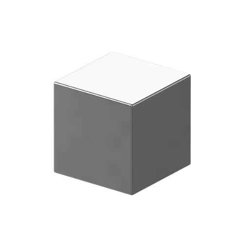 Cube Knob in Polished Stainless Steel