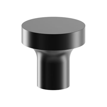 K014 Cabinet Knob, Solid Stainless Steel, 30mm Ø, Projection 30mm in Black