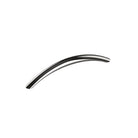 P002 Cabinet Pull Handle, Solid Stainless Steel, Ø10mm, 96mm CTC, 116mm OA, Projection 32mm in Polished Stainless