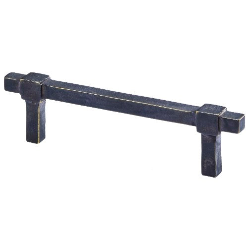 Jolie Cross Handle measuring 128x35x12mm, designed for cabinets or furniture, with a sleek, modern finish.