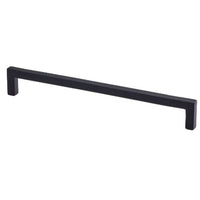 Black Jolie Essence handle measuring 234x32x10mm, designed for cabinetry or furniture, shown on the CFTTJ-0407-BK product image.