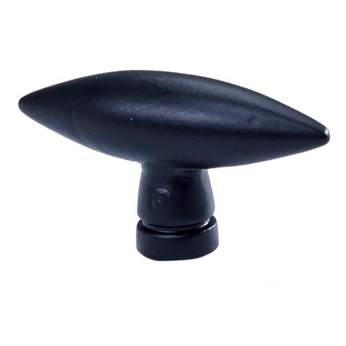 Black Jolie Sphere Knob measuring 62x34x17mm, showing a smooth, rounded surface perfect for furniture handles.