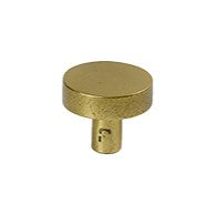 LUNE30 KNOB BRASS/AGED GOLD Ø30MM*25MM in Aged Gold