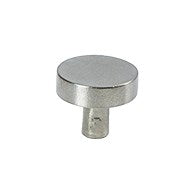 LUNE30 KNOB BRASS/OLD SILVER Ø30MM*25MM in Old Silver