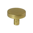 LUNE40 KNOB BRASS/AGED GOLD Ø40MM*30MM in Aged Gold
