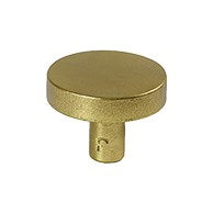 LUNE40 KNOB BRASS/AGED GOLD Ø40MM*30MM in Aged Gold