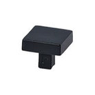 CARRE30 KNOB BRASS/BLACK 30*30*25MM in Black