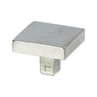 Jolie Carre40 door knob, 40x40x30mm, in a polished finish, mounted on a door with visible mounting hardware.