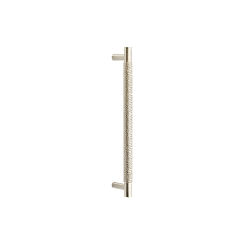 Zurich Knurled Cabinet Handle, 160mm Crs in Brushed Nickel