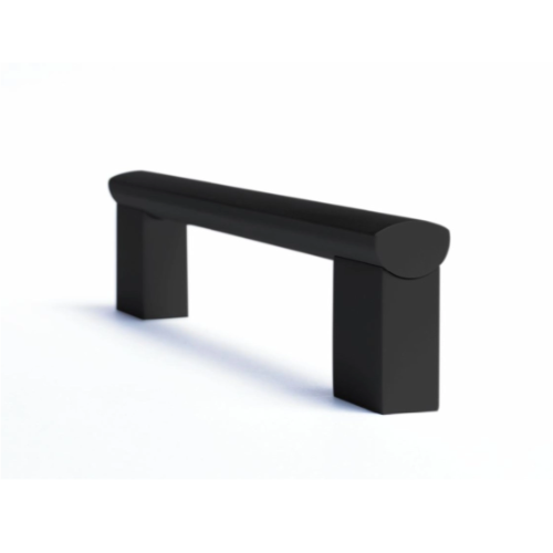 Minerva Cabinet Handle - 128mm crs, 158mm o/a in Black