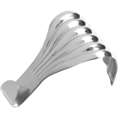 Picture Rail Hook Fluted Chrome Plated H50xW33mm in Chrome Plated